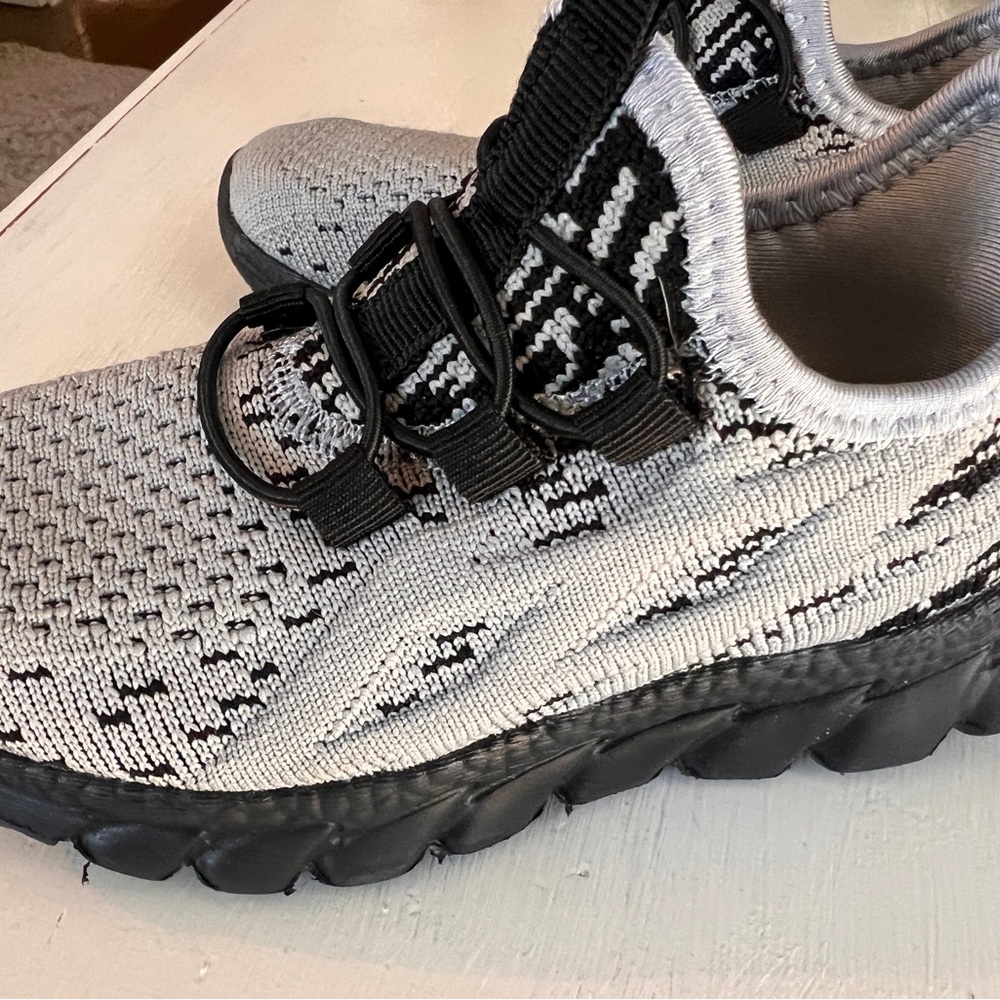 Kids Black and Gray Athletic Shoes from SHEIN